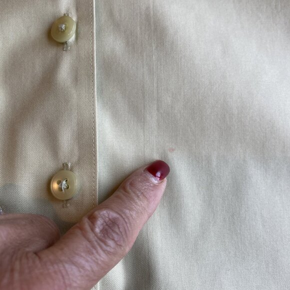 Vintage Talbots Wrinkle Resistant Button Down Blouse Size 8 Sage Green Luxury - Picture 12 of 12